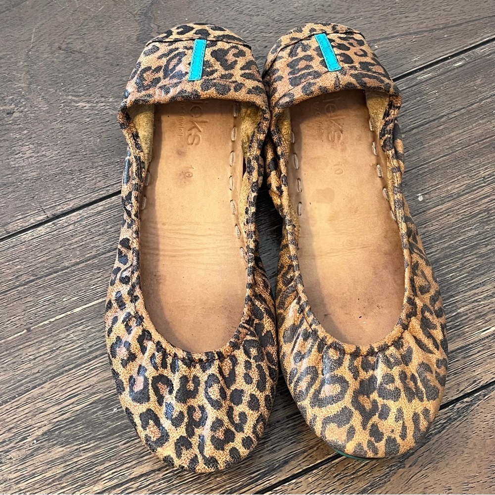 Tieks Leopard Print Leather Flats Womens size 10 - Picture 4 of 11